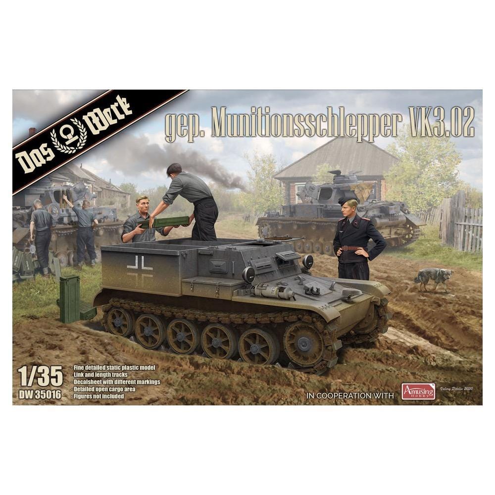 Daswerk 35016 1/35 Gepanzerter Munitionsschlepper VK3.02 Plastic Model Kit Das Werk PLASTIC MODELS