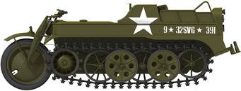 Daswerk 35020 1/35 Sd.Kfz.2 kleines Kettenkrad Plastic Model Kit Das Werk PLASTIC MODELS