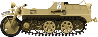 Daswerk 35020 1/35 Sd.Kfz.2 kleines Kettenkrad Plastic Model Kit Das Werk PLASTIC MODELS