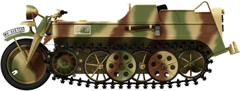 Daswerk 35020 1/35 Sd.Kfz.2 kleines Kettenkrad Plastic Model Kit Das Werk PLASTIC MODELS