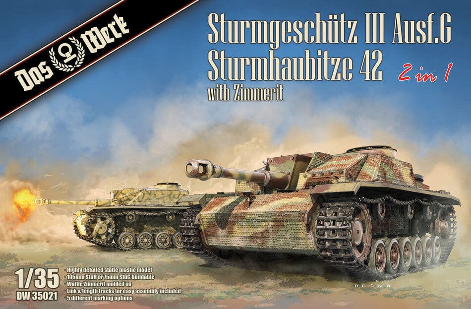 Daswerk 35021 1/35 StuH / StuG III Plastic Model Kit Das Werk PLASTIC MODELS