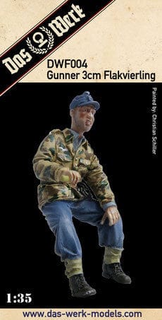 Daswerk F004 1/35 Richtschütze Flakvierling Plastic Model Kit Das Werk PLASTIC MODELS