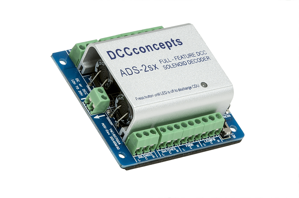 DCC Concepts Accessory Decoder CDU Solenoid Drive SX-2 way DCC Concepts TRAINS - DCC