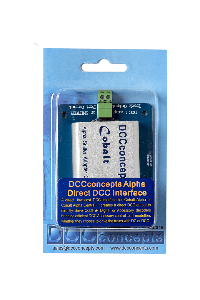DCC Concepts Cobalt Alpha DCC Power Bus Driver And Sniffer Adapter DCC Concepts TRAINS - DCC