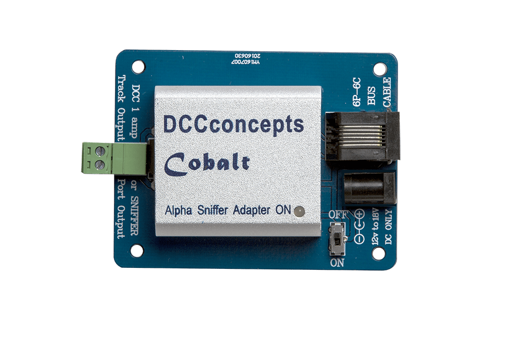 DCC Concepts Cobalt Alpha DCC Power Bus Driver And Sniffer Adapter DCC Concepts TRAINS - DCC