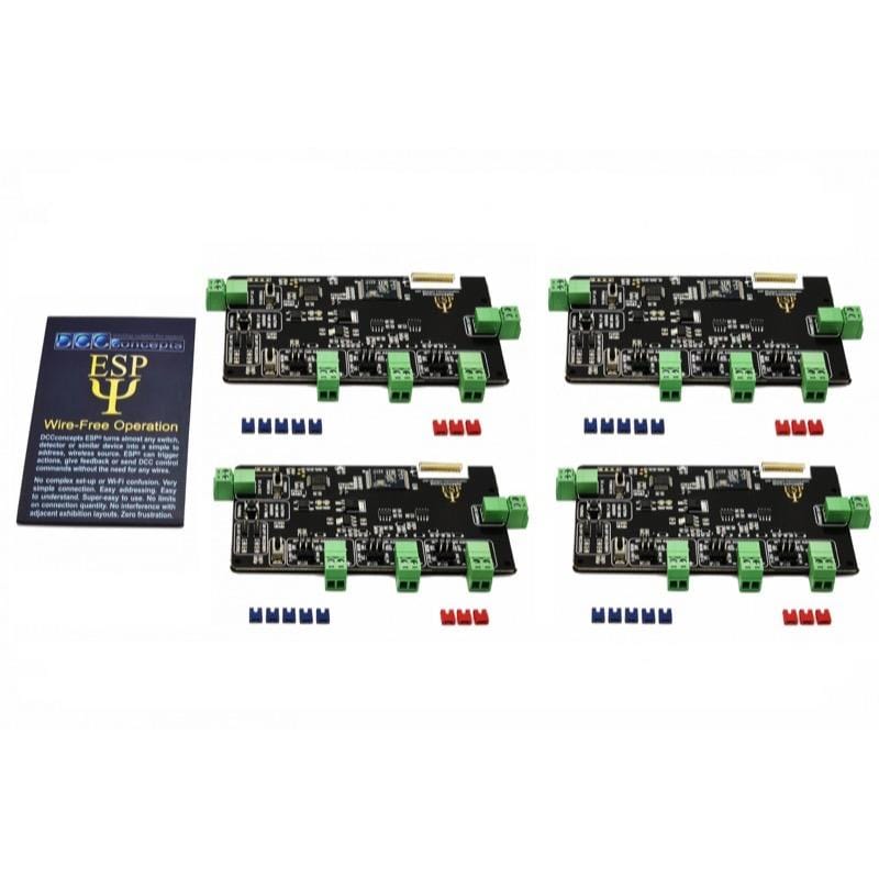 DCC Concepts DCC.ESPS.12 ESP 3-Output DCC Transmitter 4 Pack - Hobbytech Toys