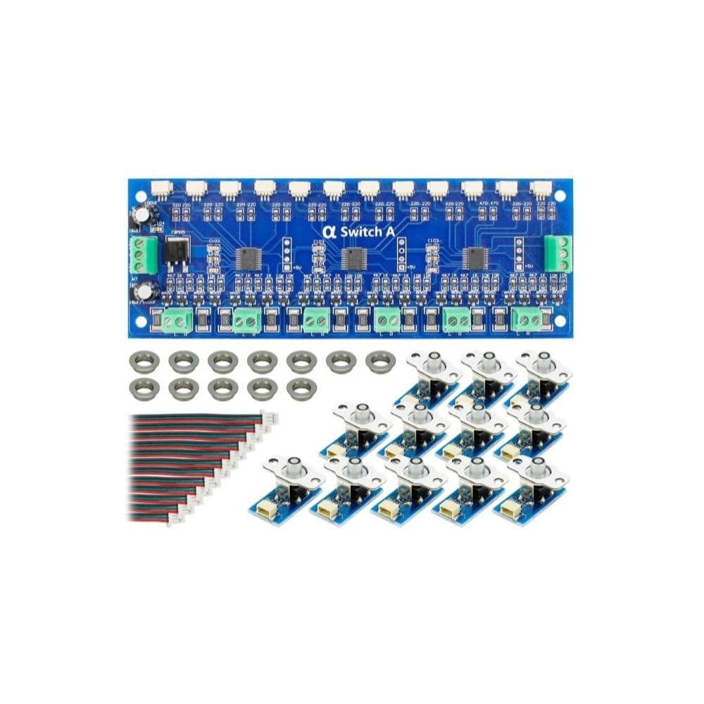 DCC Concepts DCD-DSR Cobalt AlphaSwitch-D (For Digital Devices) Red 12 Pack - Hobbytech Toys