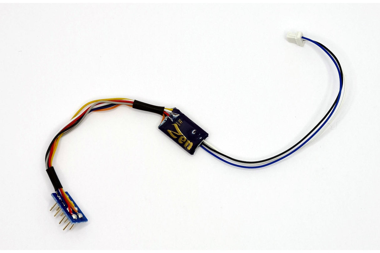 DCC Concepts DCD-ZN8H.nano Zen Blue + Decoder 8 Pin Nano Wired 2 Function - Hobbytech Toys