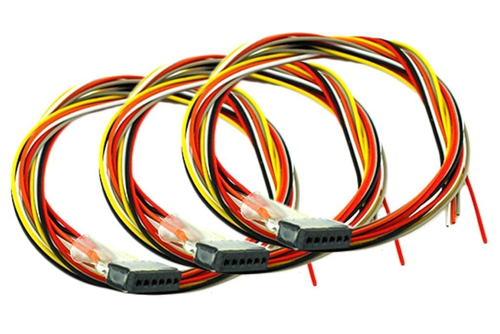 DCC Concepts Decoder Harness 6 Pin Female 150mm (3 Pack) DCC Concepts TRAINS - DCC