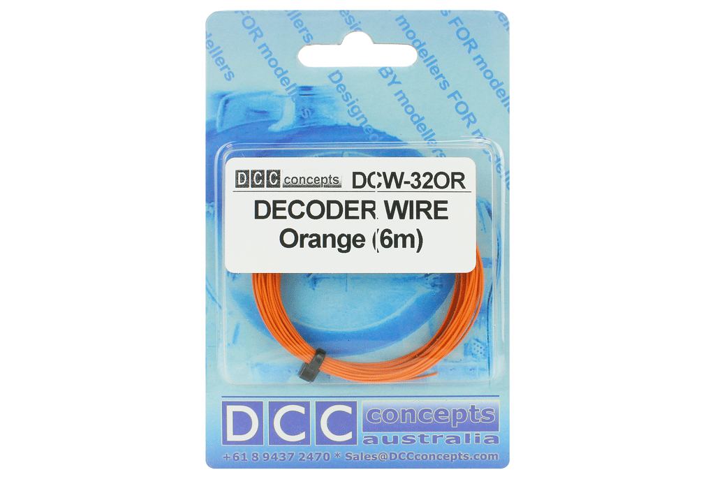 DCC Concepts Decoder Wire Stranded 6M (32G) Orange DCC Concepts TRAINS - DCC