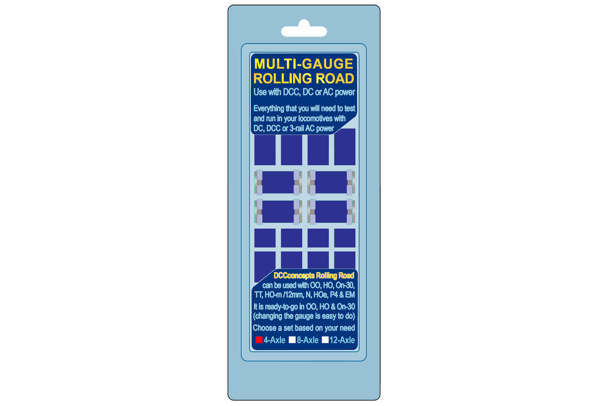 DCC Concepts Rolling Road (Multi-Gauge) 4 Axle DCC Concepts TRAINS - DCC