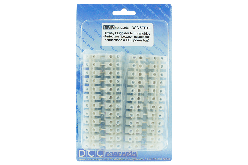 DCC Concepts Terminal Strip 12-Way Pluggable (2 Pairs) DCC Concepts TRAINS - DCC