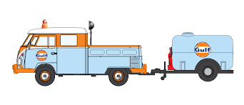 DDA 1/24 Gulf Volkswagen Pickup and Oil Tanker DDA Collectables DIE-CAST MODELS