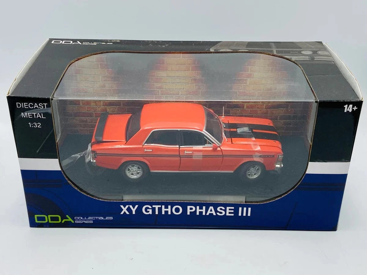 DDA 1/32 Vermillion Fire w/Black Stripes XY GTHO Ford - Hobbytech Toys