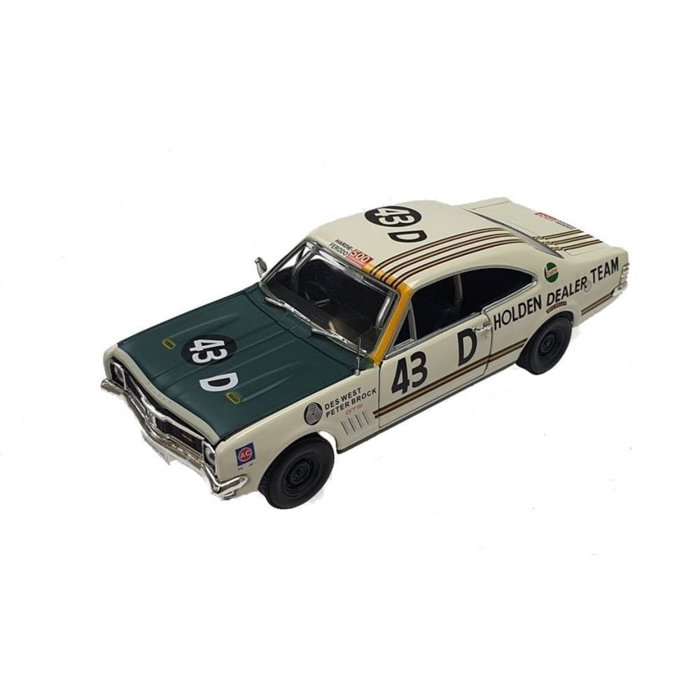 DDA 1/32 White HT Monaro GTS #43 Racing Des West/Peter Brock - Hobbytech Toys