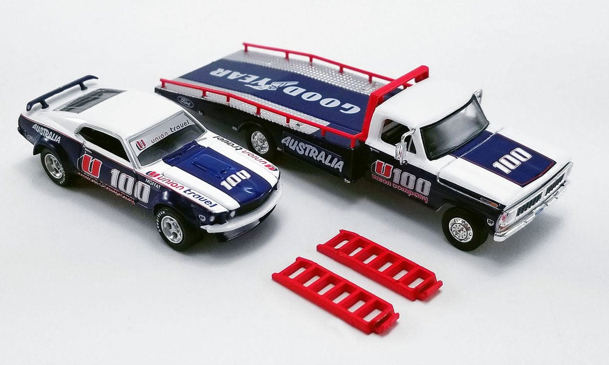 DDA 1/64 Allan Moffat U100 Brut 1969 Ford Trans Am w/Ford F-350 Ramp Truck DDA Collectables DIE-CAST MODELS