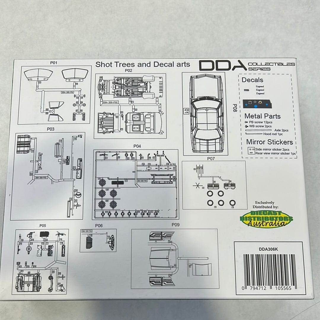 DDA 306K 1/24 Holden HQ Kingswood Plastic Model Kit - Hobbytech Toys