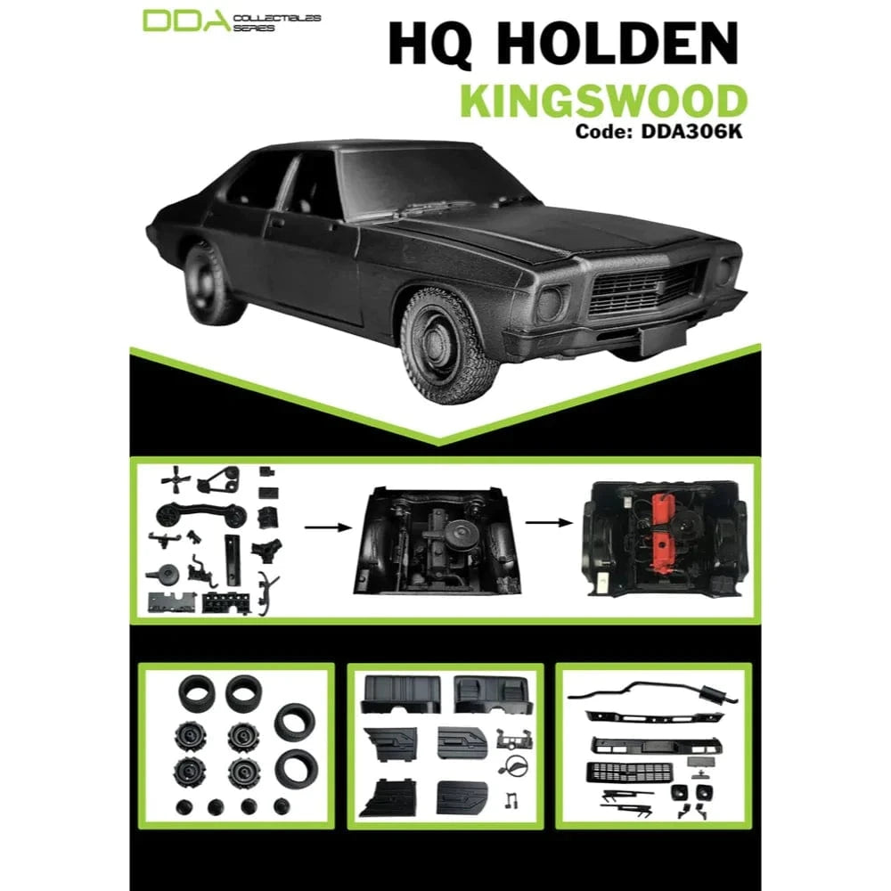 DDA 306K 1/24 Holden HQ Kingswood Plastic Model Kit - Hobbytech Toys