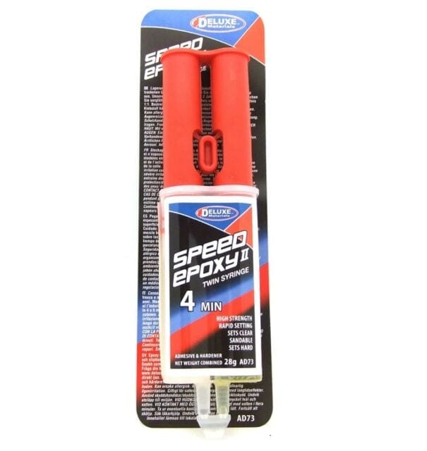 Deluxe Materials AD73 Speed Epoxy Ii Syringe 28g Deluxe Materials SUPPLIES