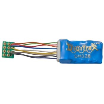 Digitrax DH126PS 1.5 Amp Economy HO Scale 8 Pin Decoder With 1in Harness Digitrax TRAINS - DCC