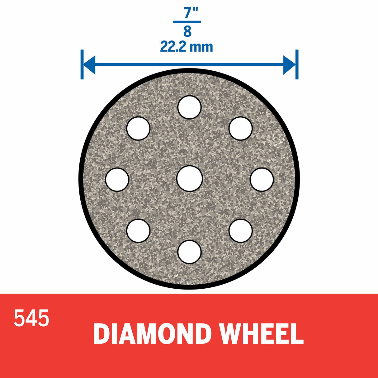 Dremel Diamond Point Cutting Wheel 22.2mm (545) - Hobbytech Toys