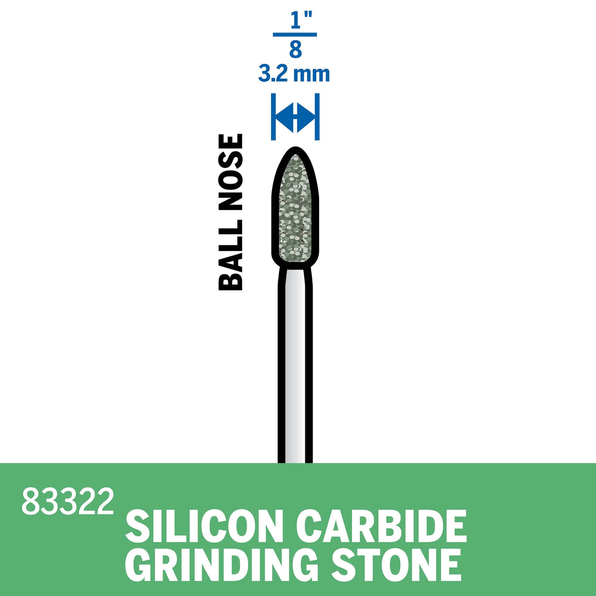 Dremel Silicon Carbide Grinding Stone 3.2mm (83322) - Hobbytech Toys