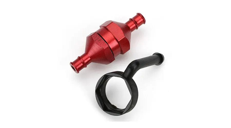 Du-Bro 834 In Line Fuel Filter Red Anodized DU-BRO RC PLANES - PARTS