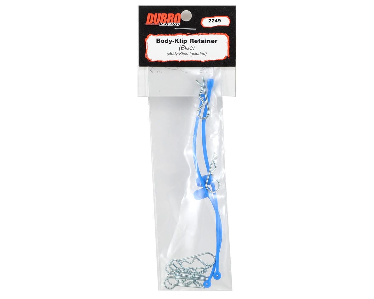 Dubro 2249 Body Klip Retainers Blue 2 DU-BRO RC CARS - PARTS