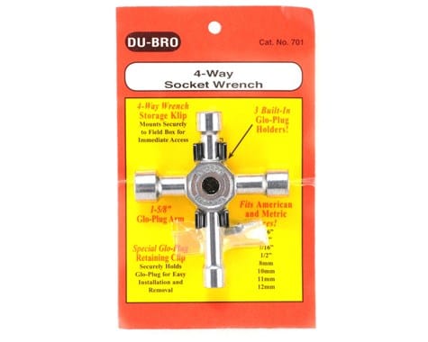 Dubro Socket Wrench 4-Way DU-BRO TOOLS