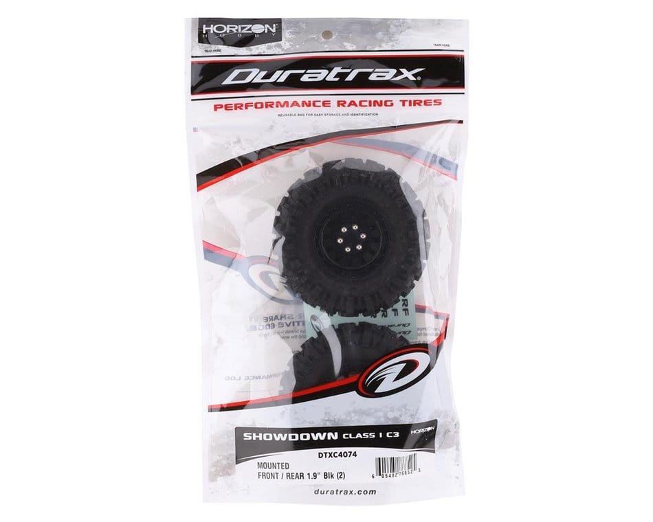 Duratrax 4074 Class 1 Showdown CR C3 Mounted 1.9in Black (2) - Hobbytech Toys