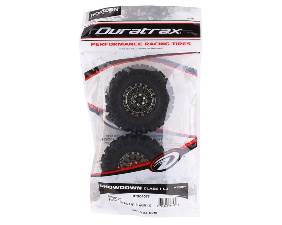 Duratrax 4075 Class 1 Showdown CR C3 Mounted 1.9 Black/Chrome (2) - Hobbytech Toys