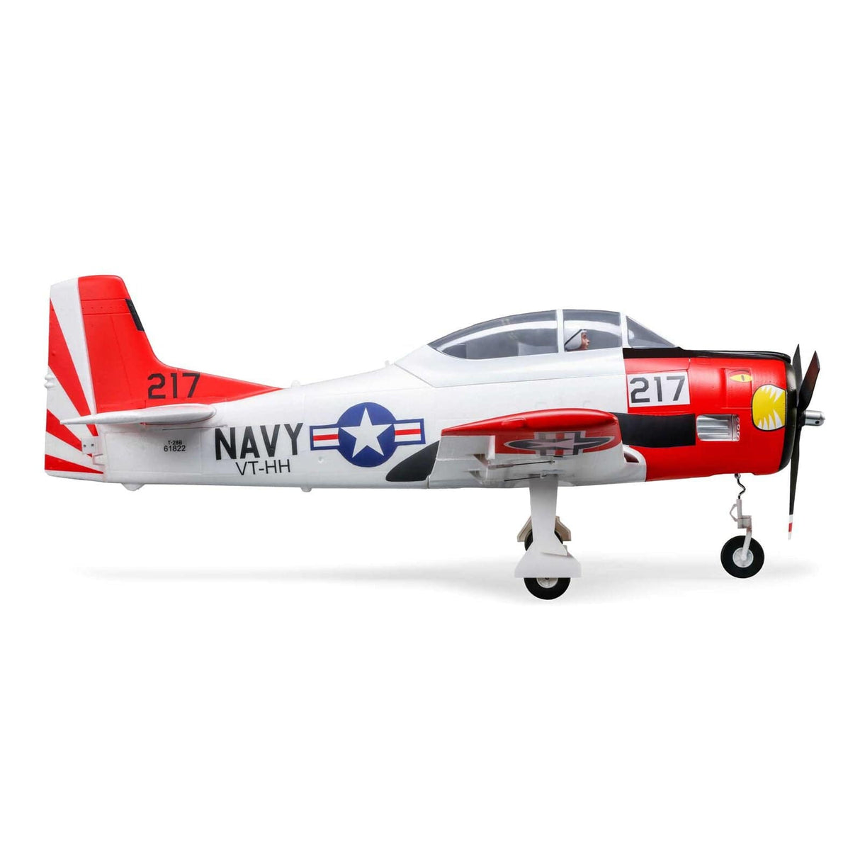E-Flite T-28 Trojan 1.2m with Smart Technology, BNF Basic - Hobbytech Toys