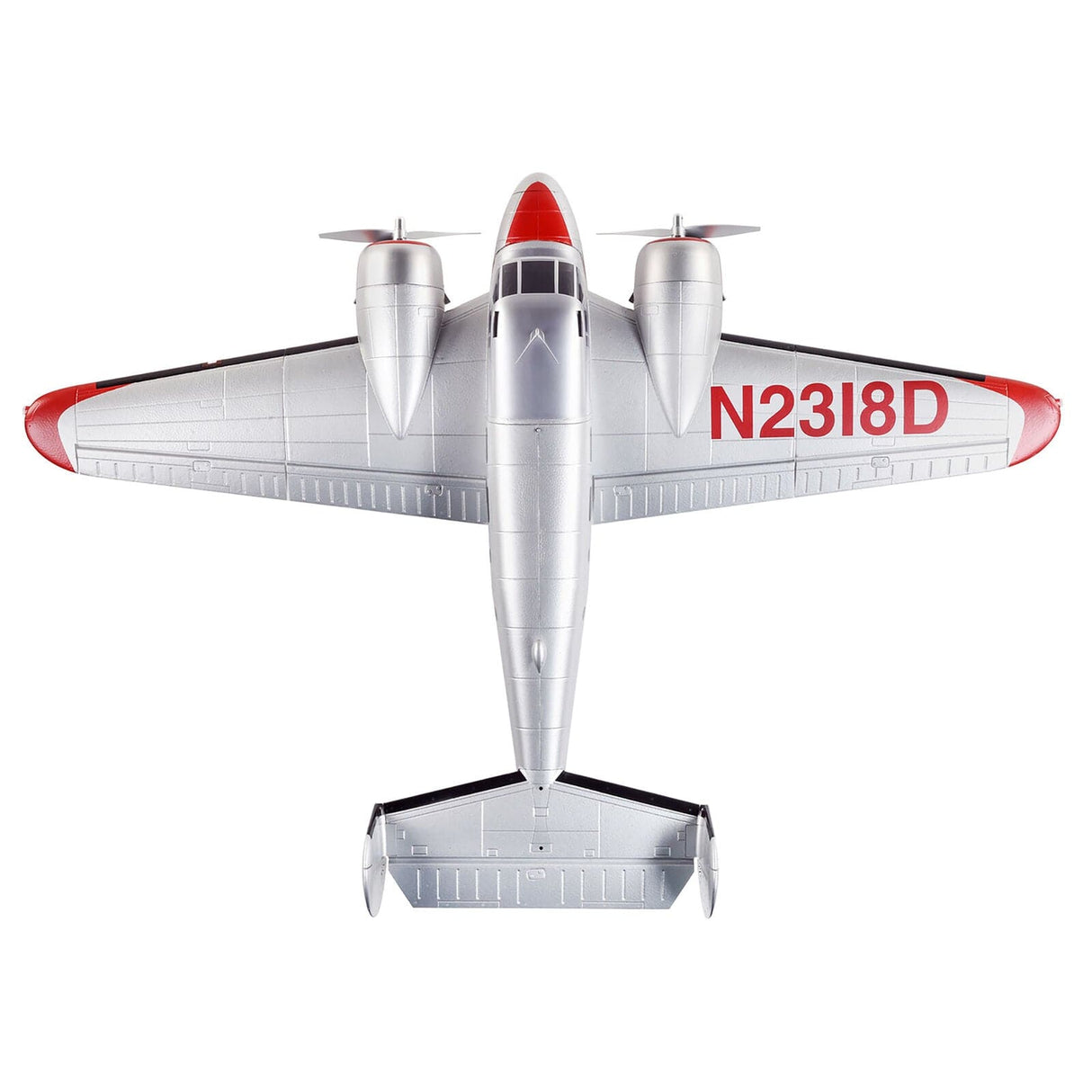 E-Flite Twin Beech D18 1.5m RC Plane, BNF Basic - Hobbytech Toys
