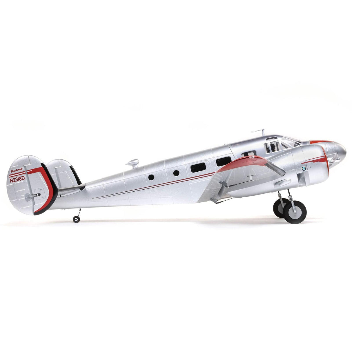E-Flite Twin Beech D18 1.5m RC Plane, BNF Basic - Hobbytech Toys