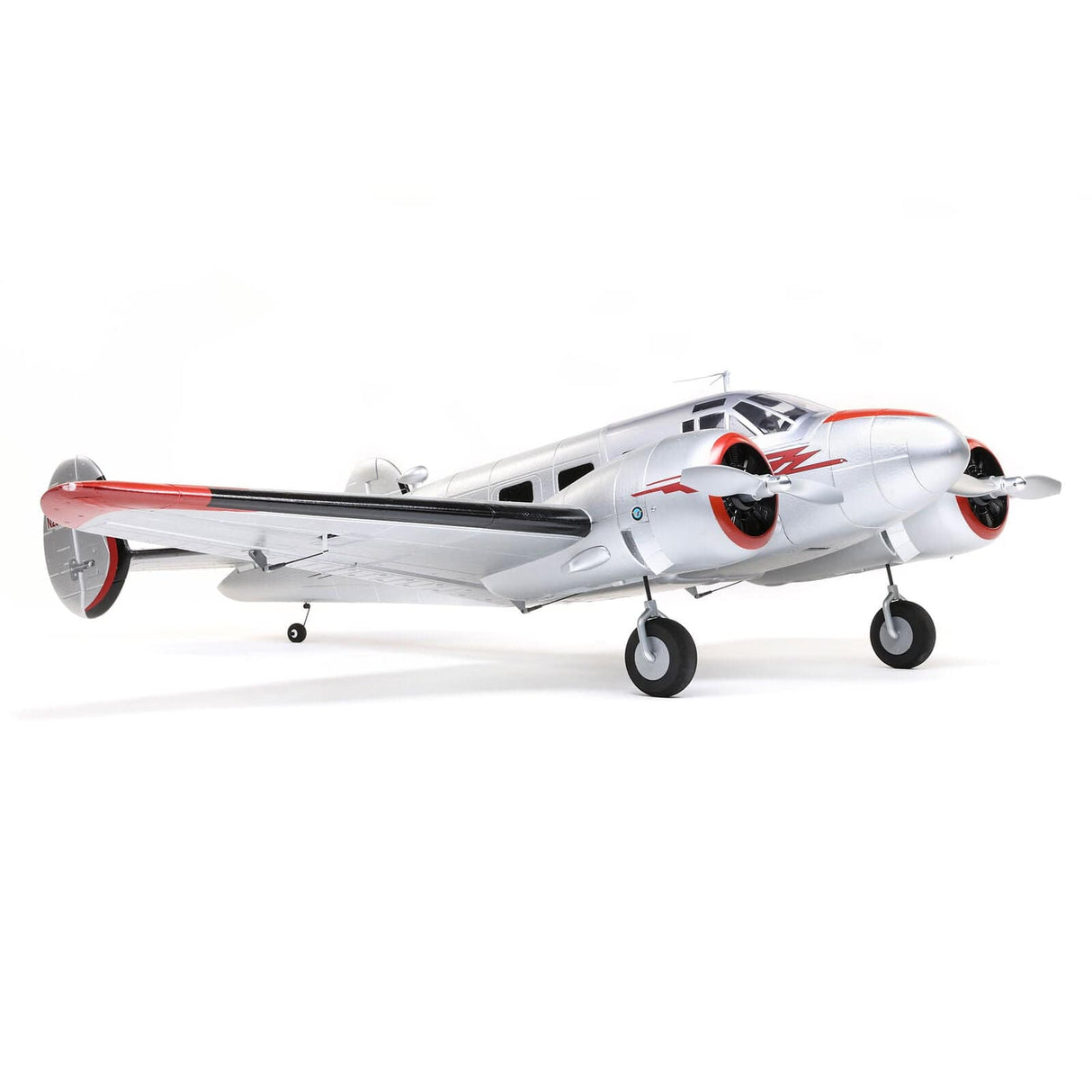 E-Flite Twin Beech D18 1.5m RC Plane, BNF Basic - Hobbytech Toys