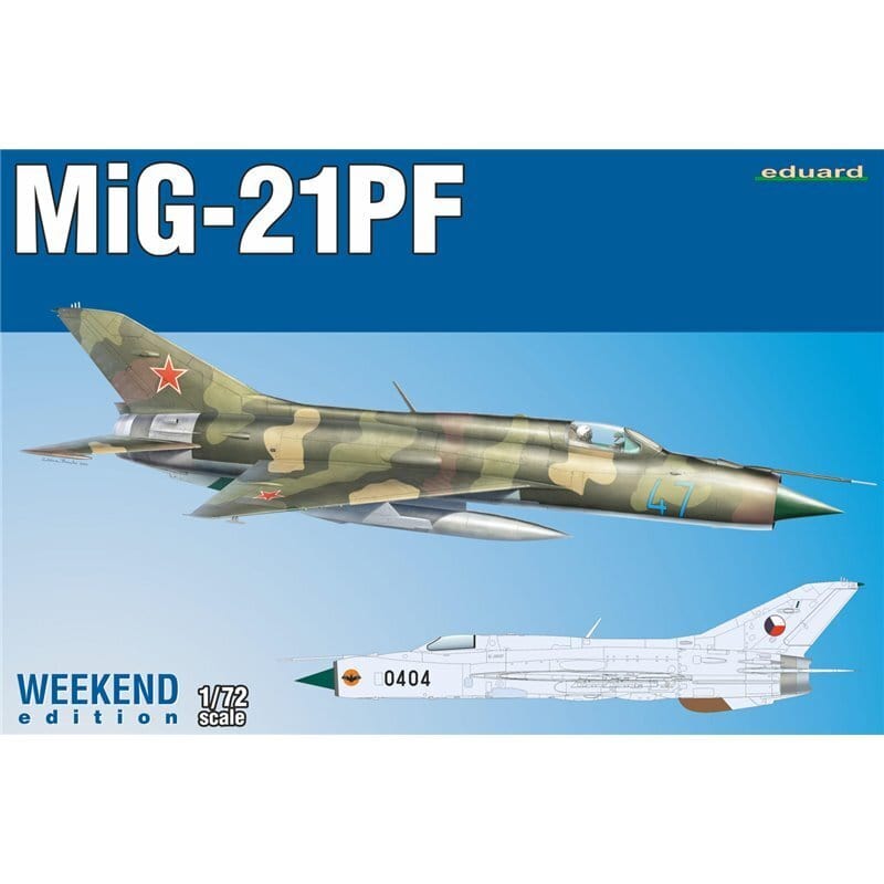 Eduard 07455 1/72 MiG-21PF Weekend edition Plastic Model Kit Eduard PLASTIC MODELS