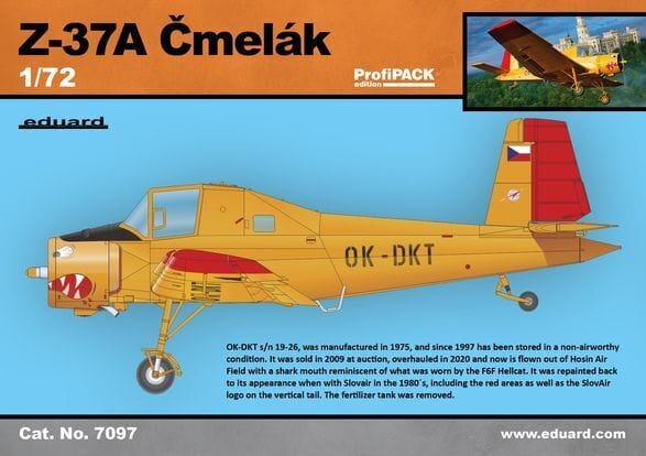 Eduard 7097 1/72 Z-37A Cmelák Eduard PLASTIC MODELS