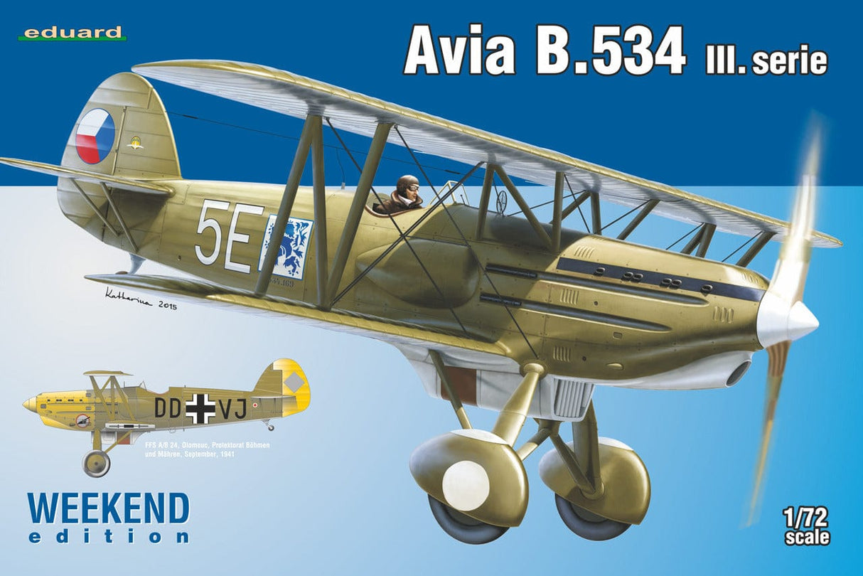 Eduard 7429 1/72 Avia B.534 III. serie Plastic Model Kit Eduard PLASTIC MODELS