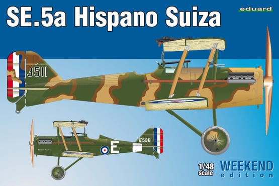 Eduard 8453 1/48 SE.5a Hispano Suiza Plastic Model Kit Eduard PLASTIC MODELS