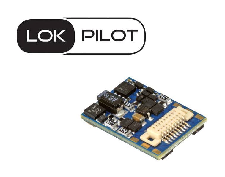 ESU 59828 LokPilot V5 Micro DCC Decoder NEM662 Next18 Integral Connector ESU TRAINS - DCC