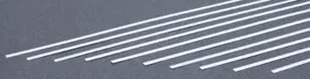 Evergreen 106 Styrene 14" Strips 0.25x3.2mm / .010x.125" (10pcs) Evergreen Styrene SUPPLIES