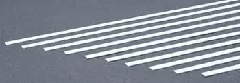 Evergreen 139 Styrene 14" Strips 0.75x6.3mm / .030x.250" (10pcs) Evergreen Styrene SUPPLIES