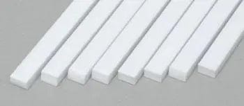 Evergreen 166 Styrene 14" Strips 2.0x3.2mm / .080x.125" (8pcs) Evergreen Styrene SUPPLIES
