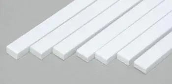 Evergreen 178 Styrene 14" Strips 2.5x4.8mm / .100x.188" (7pcs) Evergreen Styrene SUPPLIES