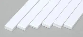 Evergreen 179 Styrene 14" Strips 2.5x6.3mm / .100x.250" (6pcs) Evergreen Styrene SUPPLIES