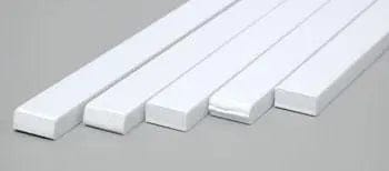 Evergreen 189 Styrene 14" Strips 3.2x6.3mm / .125x.250" (5pcs) Evergreen Styrene SUPPLIES