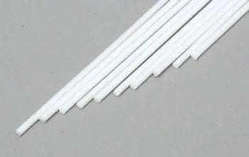 Evergreen 210 Styrene 14" Rods 0.75mm / .030" (10pcs) Evergreen Styrene SUPPLIES