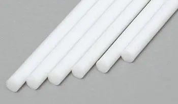 Evergreen 212 Styrene 14" Rods 2.0mm / .080" (6pcs) Evergreen Styrene SUPPLIES