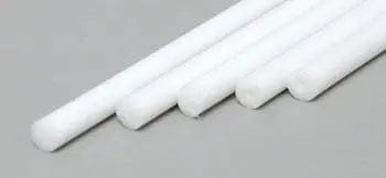 Evergreen 213 Styrene 14" Rods 2.5mm / .100" (5pcs) Evergreen Styrene SUPPLIES