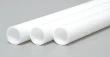 Evergreen 230 Styrene 14" Round Tube 7.9mm / 5/16" (3pcs) Evergreen Styrene SUPPLIES